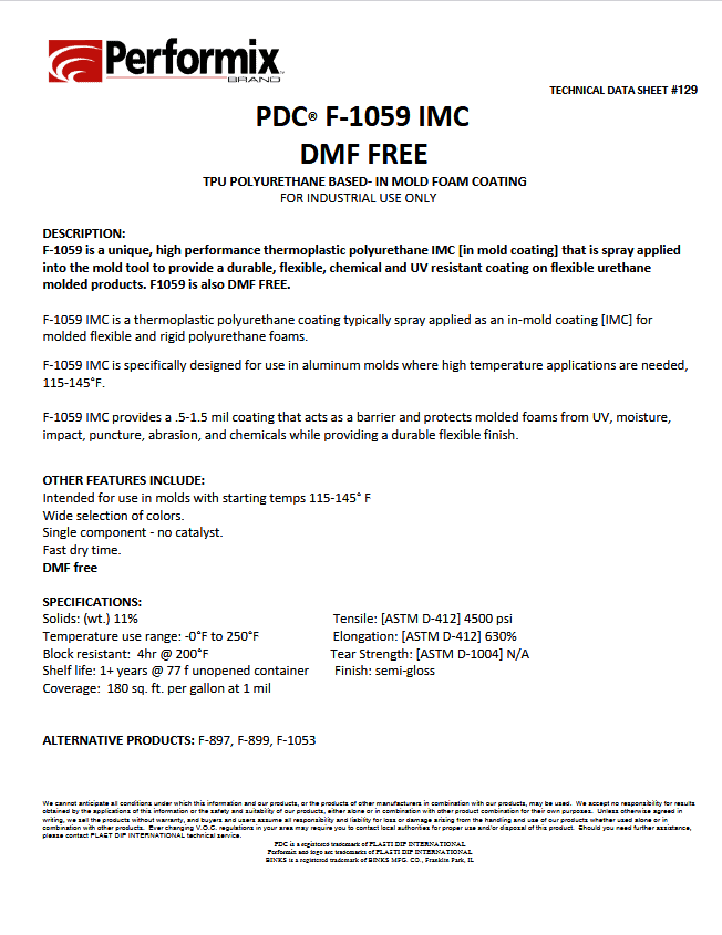 PDC® F-1059 IMC DMF Free
